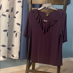 Susan Lawrence small plum blouse